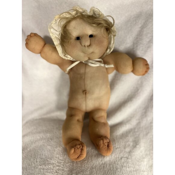 Darling Dumpling Doll Girl With BONNET ONLY VERY RARE FIND  About 18 To 20" - Picture 1 of 16